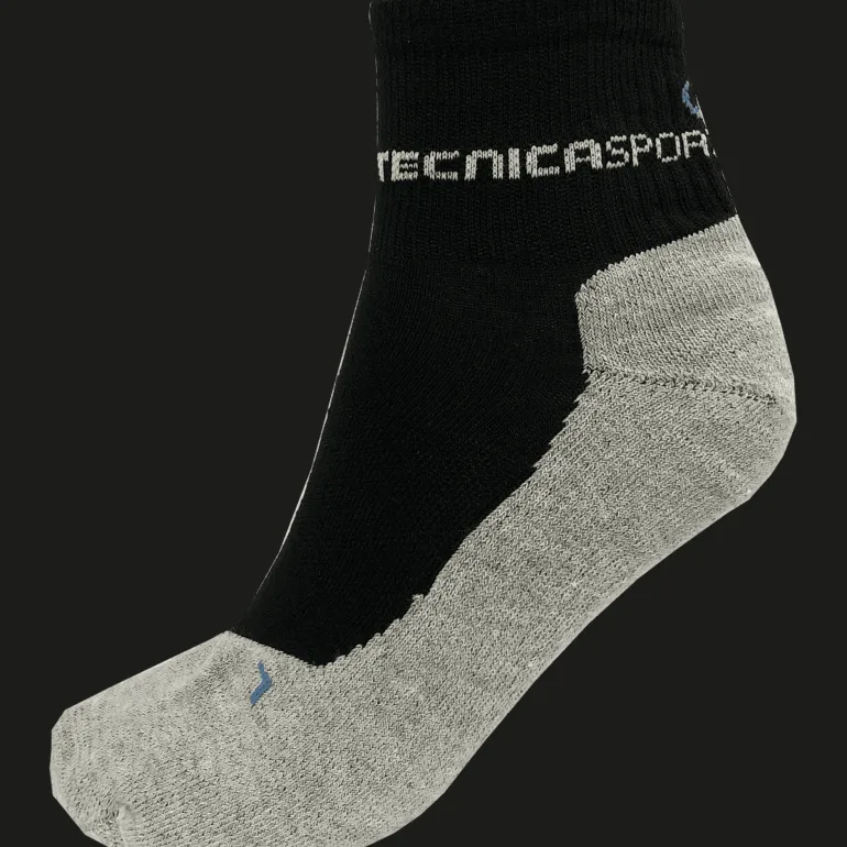 CALZE DA RUNNING MICO TECNICA SPORT NERE GRIGIE
