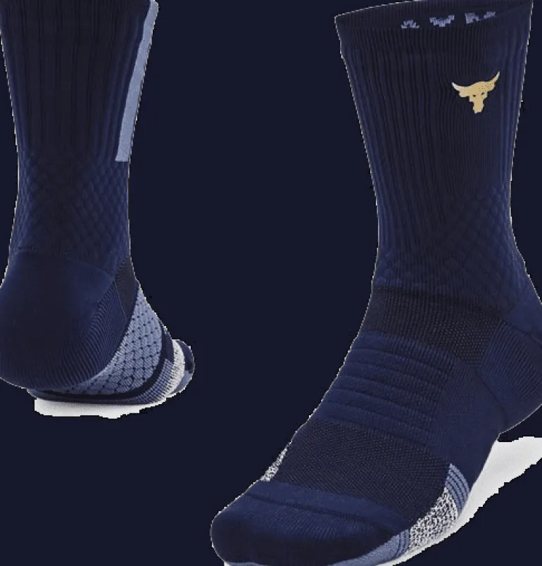 CALZE UNDER ARMOUR ROCK AD PLAYMAKER 1PK MID MIDNIGHT NAVY 1376230 0410