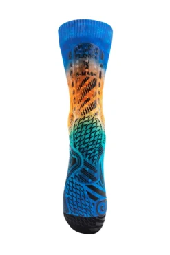 CALZE UNISEX FLOKY S-MASH FANTASY FUSION BLU-ORANGE FLSHF 066