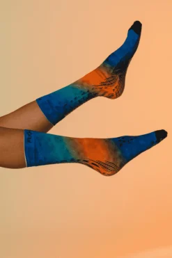 CALZE UNISEX FLOKY S-MASH FANTASY FUSION BLU-ORANGE FLSHF 066