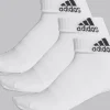 CALZINI ADIDAS IMBOTTITI ALLA CAVIGLIA 3 PAIA BIANCHI