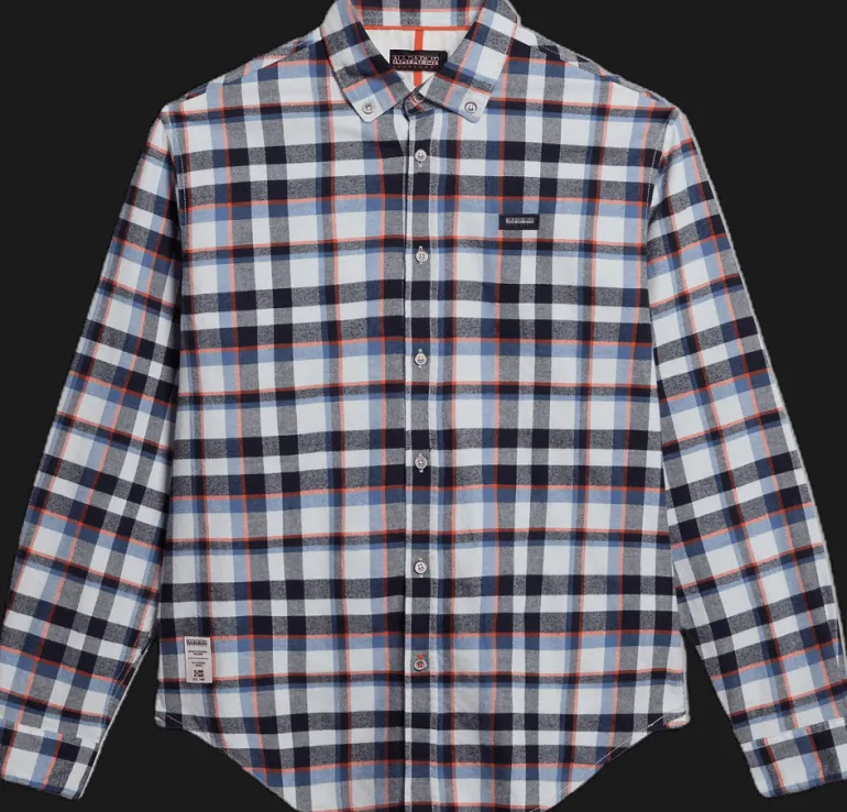 CAMICIA DA UOMO NAPAPIJRI G-TREKKING 1 BIG CHECK NP0A4HF7 CAL