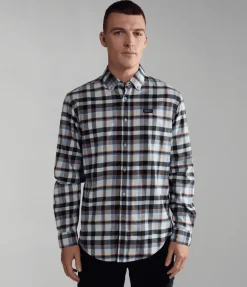 CAMICIA DA UOMO NAPAPIJRI G-TREKKING 1 BIG CHECK  NP0A4HF7 CAL