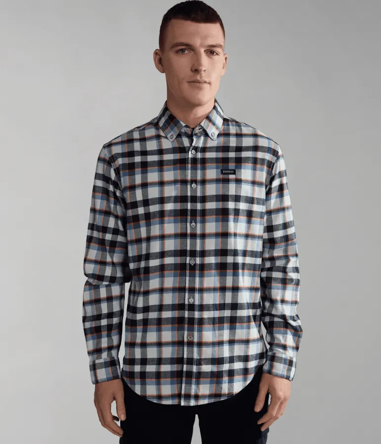 CAMICIA DA UOMO NAPAPIJRI G-TREKKING 1 BIG CHECK NP0A4HF7 CAL