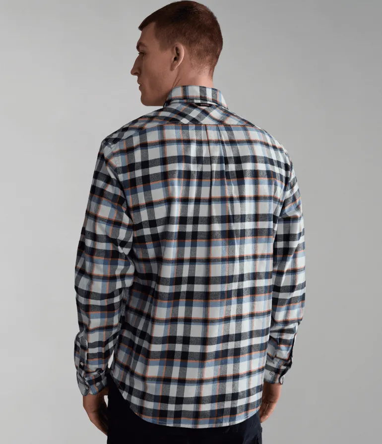 CAMICIA DA UOMO NAPAPIJRI G-TREKKING 1 BIG CHECK NP0A4HF7 CAL