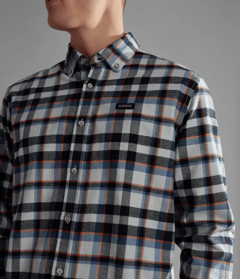 CAMICIA DA UOMO NAPAPIJRI G-TREKKING 1 BIG CHECK NP0A4HF7 CAL