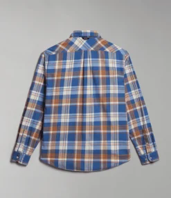 CAMICIA DA UOMO NAPAPIJRI G-TREKKING 1 BIG CHECK NP0A4HF7 CAR