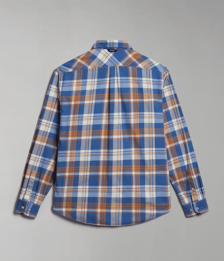 CAMICIA DA UOMO NAPAPIJRI G-TREKKING 1 BIG CHECK NP0A4HF7 CAR