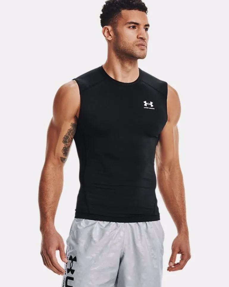 CANOTTA DA UOMO UNDER ARMOUR HG ARMOUR COMP SL BLACK 1361522 001