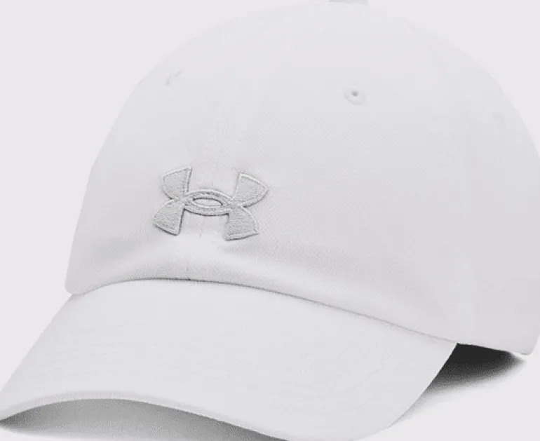 CAPPELLO DA DONNA UNDER ARMOUR BLITZING ADJ WHITE/HALO GRAY 1376705 100