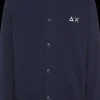 CARDIGAN DA UOMO SUN68 BUTTON COTTON FL NAVY BLUE F44106 07