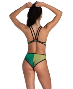COSTUME DA DONNA ARENA ONE DOUBLE CROSS BACK BLACK-SOFT GRE 006780 550