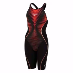 COSTUME DA GARA DONNA SPEEDO LZR INTENT OPBK KSKN AF NERO/ROSSO 8-11974 F778