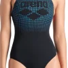 COSTUME DA NUOTO DA DONNA ARENA FOGGY DOTS SWIMSUIT SWIP 007986 590