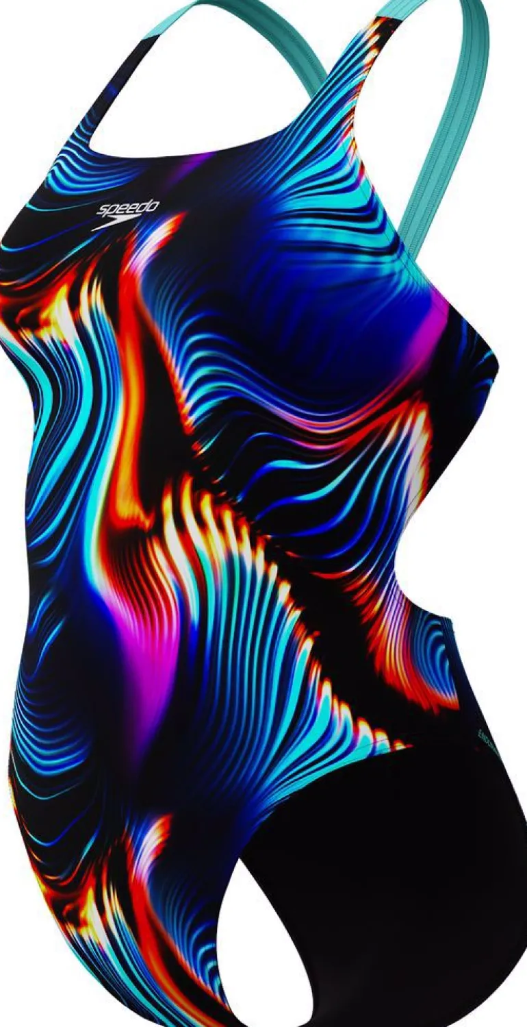 COSTUME DA NUOTO DA DONNA SPEEDO ALLOVER PRINTED LEADERBACK 8-003173 18169