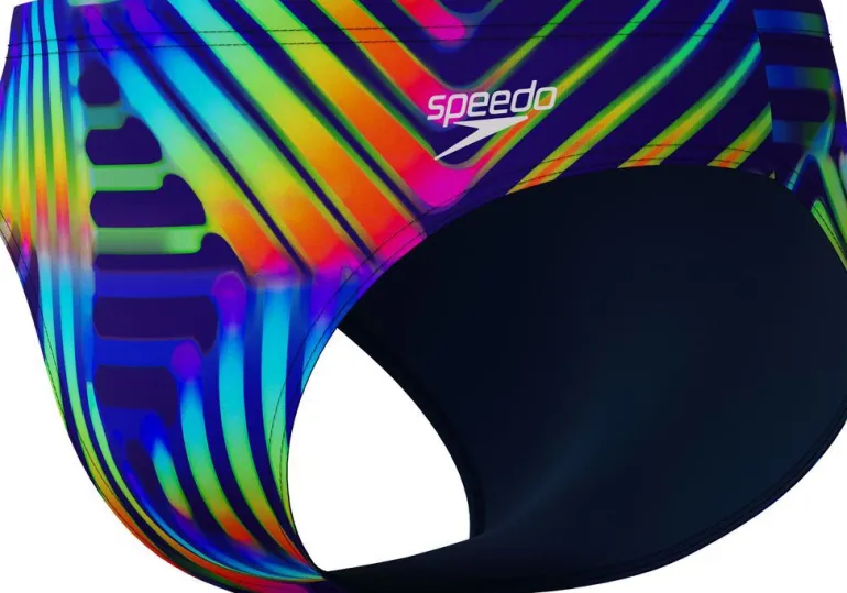 COSTUME DA NUOTO DA UOMO SPEEDO 8CM ALLOVER DIGITAL BRIEF 8-12441 18165