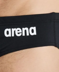 COSTUME DA NUOTO DA UOMO ARENA  TEASWIBRIEFS SOLID BLACK-WHITE 004773 550