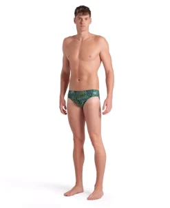 COSTUME DA NUOTO DA UOMO ARENA  ENERGY SWIBRIEFS GREEN MUL 007926 610