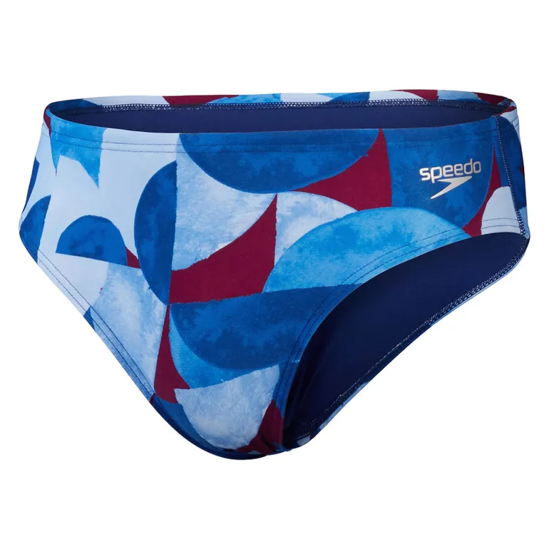 COSTUME DA NUOTO DA UOMO SPEEDO MENS 8CM ALLOVER DIGITAL BRIEF 8-124411 7331