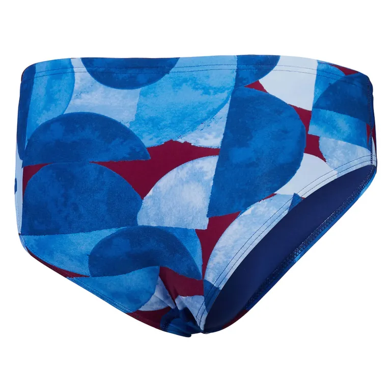 COSTUME DA NUOTO DA UOMO SPEEDO MENS 8CM ALLOVER DIGITAL BRIEF 8-124411 7331