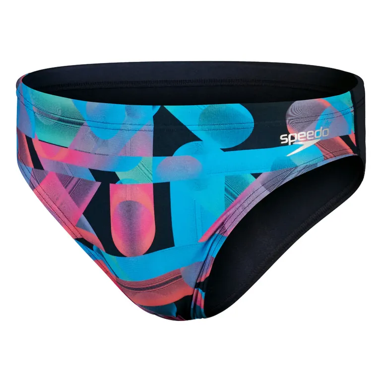 COSTUME DA NUOTO DA UOMO SPEEDO MENS ALLOVER DIGITAL 7CM BRIEF 8-0038251 7314