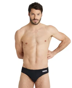 COSTUME DA NUOTO DA UOMO ARENA  TEASWIBRIEFS SOLID BLACK-WHITE 004773 550