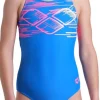 COSTUME DA NUOTO JUNIOR ARENA  PASTIME SWIMSUIT V BACK BLU 008308 809