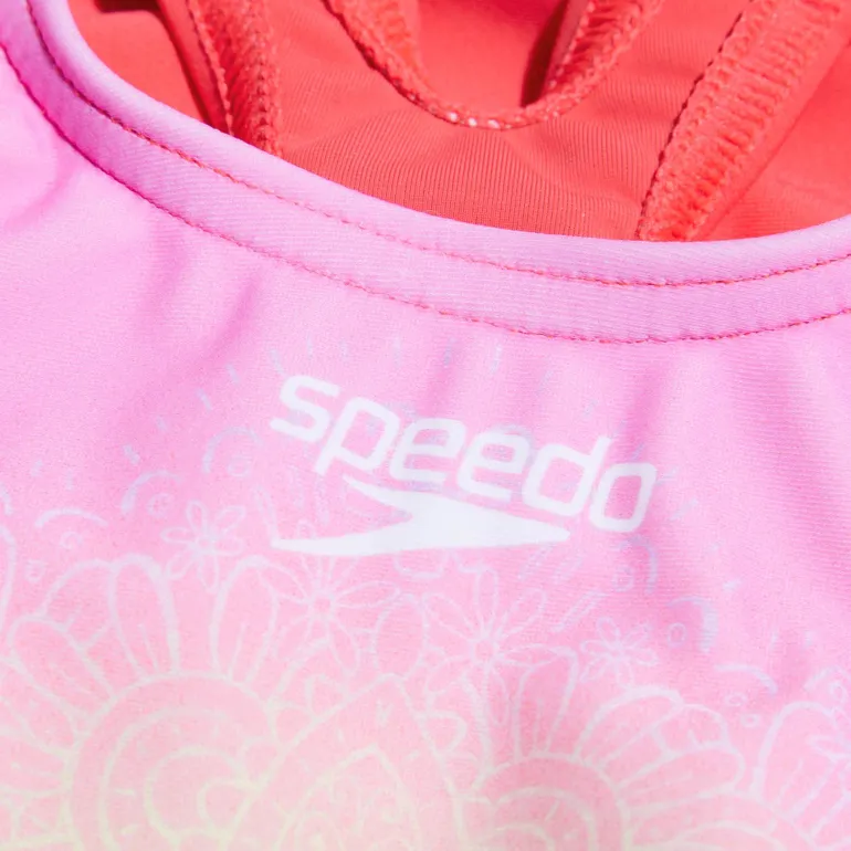 COSTUME DA NUOTO JUNIOR SPEEDO GIRLS DIGITAL PRINTED SWIMSUIT 8-079701 5833