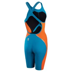 COSTUMONE DA DONNA SPEEDO LZR INTENT OPENBACK KNEESKIN BU/OR 68-11974 G608