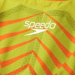 COSTUMONE DA DONNA SPEEDO LZR INTENT OPENBACK KNEESKIN OR/GRN 68-11974 G609