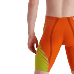 COSTUMONE DA UOMO SPEEDO LZR INTENT HIGH WAISTED JAMMER ORANGE 68-11977 G609