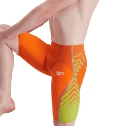 COSTUMONE DA UOMO SPEEDO LZR INTENT HIGH WAISTED JAMMER ORANGE 68-11977 G609