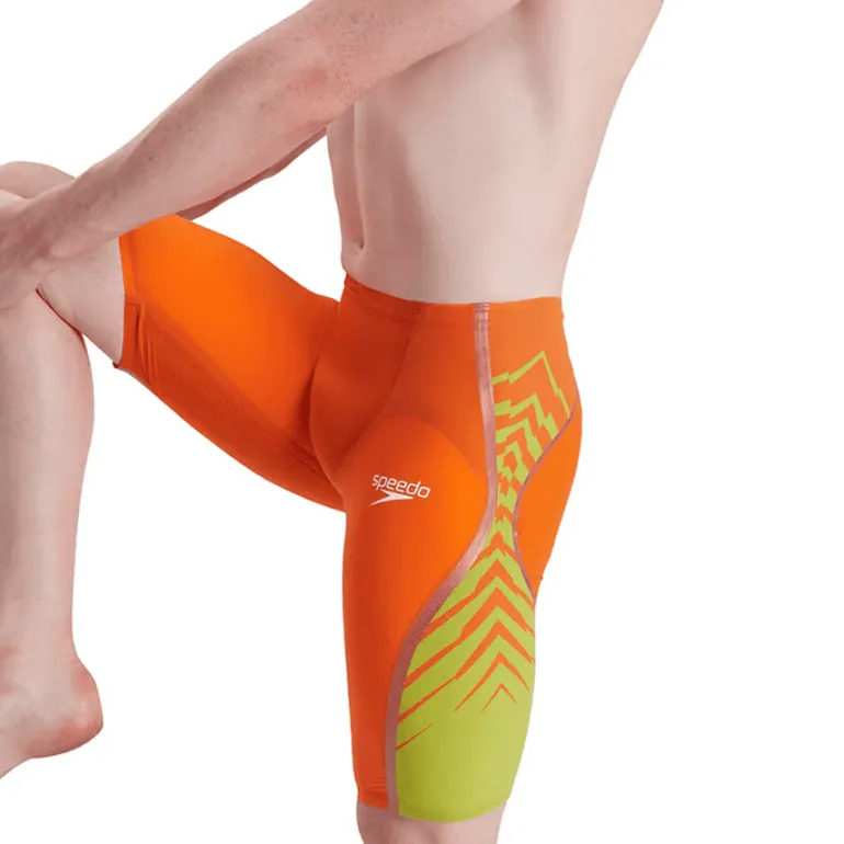 COSTUMONE DA UOMO SPEEDO LZR INTENT HIGH WAISTED JAMMER ORANGE 68-11977 G609