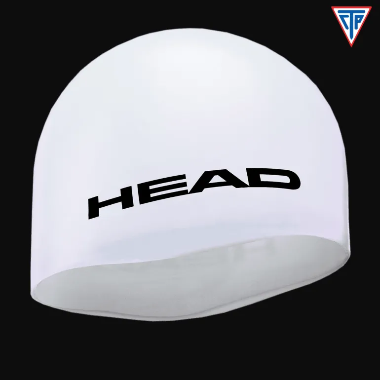 CUFFIA DA NUOTO CTP IN SILICONE HEAD BIANCA
