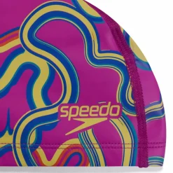 CUFFIA DA NUOTO DA UOMO SPEEDO JUNIOR PRINTED PACE CAP 8-135261 5951