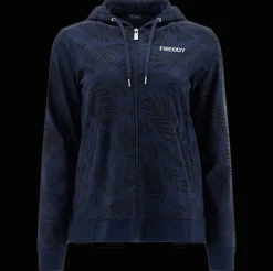 FELPA CON CAPPUCCIO DA DONNA FREDDY - S3WTRS3C FLO45