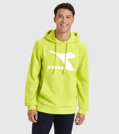 FELPA CON CAPPUCCIO DIADORA DA UOMO CHROMIA 102.178746 70323 GIALLA FLUO