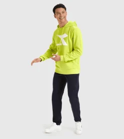 FELPA CON CAPPUCCIO DIADORA DA UOMO CHROMIA 102.178746 70323 GIALLA FLUO