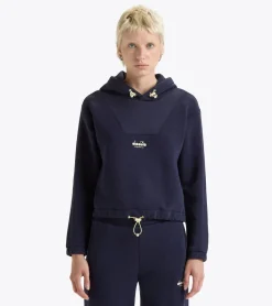 FELPA DA DONNA DIADORA ATH LOGO CLASSIC NAVY 502.180998 60062