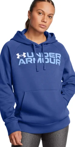 FELPA DA DONNA UNDER ARMOUR RIVAL WORDMARK 1386512 432