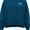FELPA DA DONNA UNDER ARMOUR ESSENTIAL FLC OS CREVARSITY BLUE 1379475 0426