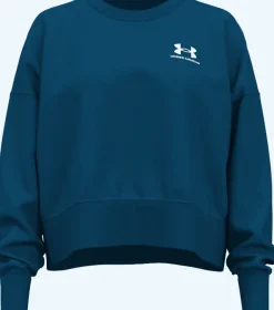 FELPA DA DONNA UNDER ARMOUR ESSENTIAL FLC OS CREVARSITY BLUE 1379475 0426