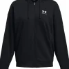 FELPA DA DONNA UNDER ARMOUR RIVAL TERRY OS FZ HOODED BLACK 1386043 001