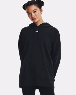 FELPA DA DONNA UNDER ARMOUR RIVAL OS BLACK 1379493 0001