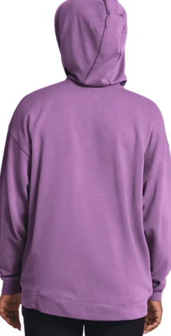 FELPA DA DONNA UNDER ARMOUR RIVAL TERRY OS FZ HOODED PROVENCE PURPLE 1386043 560