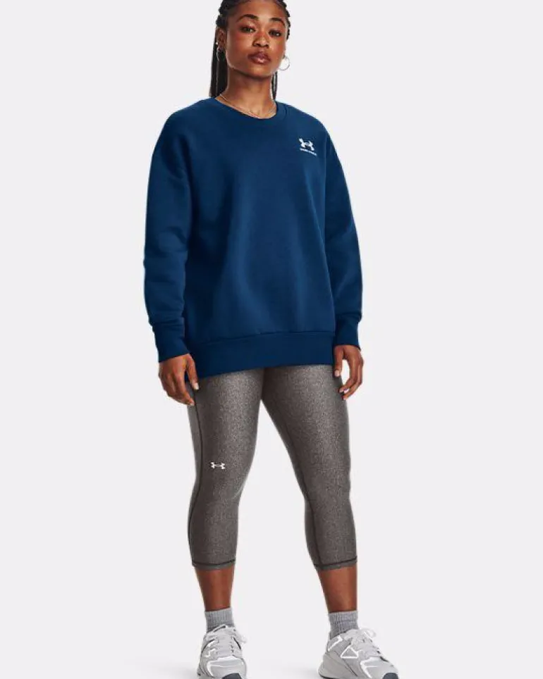 FELPA DA DONNA UNDER ARMOUR ESSENTIAL FLC OS CREVARSITY BLUE 1379475 0426