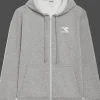 FELPA DA UOMO DIADORA FZ CORE HIGH RISE MELANGE - 102.178843 D0541
