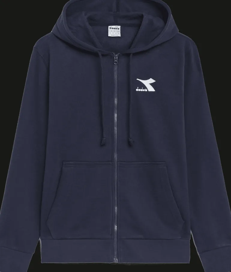 FELPA DA UOMO DIADORA HOODIE FZ CORE CLASSIC NAVY 60062