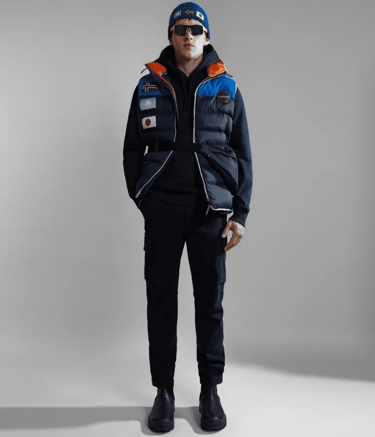 FELPA DA UOMO NAPAPIJRI BALIS HOOD BLU MARINE NP0A4FQV 176