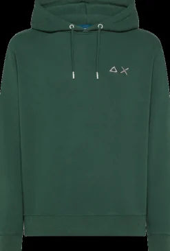FELPA DA UOMO SUN68 COTTON FL VERDE SCURO F44104 37